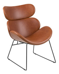 Actona Cazar vintage křeslo hnědé