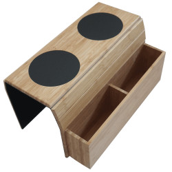 AKCE Bambusová odkládací podložka na sedačku, CADDY II. jakost