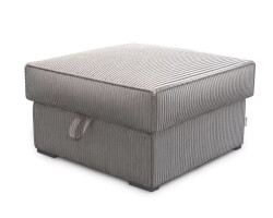 AKCE Béžový taburet SMART COSARO s úložným prostorem 65x65 cm II. jakost