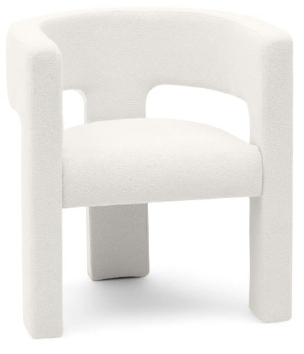 AKCE Bílé designové křeslo ALPAH B II. jakost