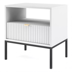 AKCE Bílý noční stolek NOVA S54 II.jakost