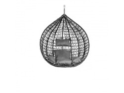 AKCE Černé závěsné křeslo KOKON bez stojanu II.jakost