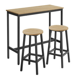 AKCE Jídelní set 1+2, barový stůl 100x40 cm a barové židle TAYLOR SONOMA II. jakost
