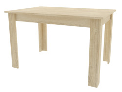 AKCE Jídelní stůl s deskou v dekoru dub sonoma UMEKO 120x80 II. jakost