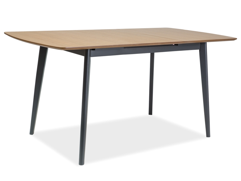 AKCE Jídelní stůl VITRO II s deskou v dekoru dub 120(160)x80, rozkládací II. jakost