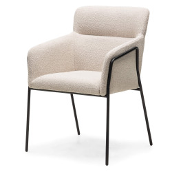 AKCE Krémové designové jídelní křeslo HELSINKI II. jakost