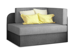 AKCE Malá rozkládací pohovka ROSA, šedá/tmavě šedá II. jakost