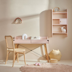 AKCE Růžový dětský psací stůl LOTTA SUNSET II. jakost