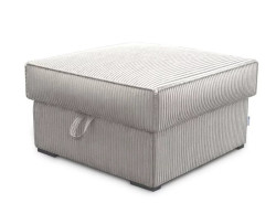 AKCE Světle béžový taburet SMART COSARO s úložným prostorem 65x65 cm II. jakost