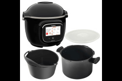 Akční set elektrický hrnec Tefal Cook4me+ Touch a příslušenství nádoba, forma na pečení a víko