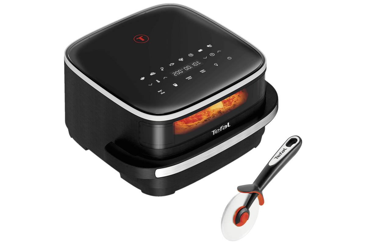 Akční set horkovzdušné fritézy Tefal Easy Fry XL FW4018E0 a kráječe na pizzu Tefal Ingenio K2071114