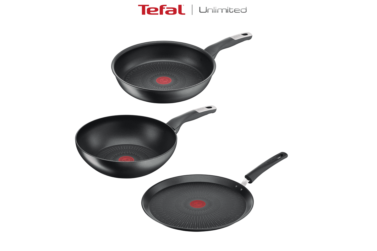Akční set pánví Tefal Unlimited G2551972 a G2553872 a G2550572