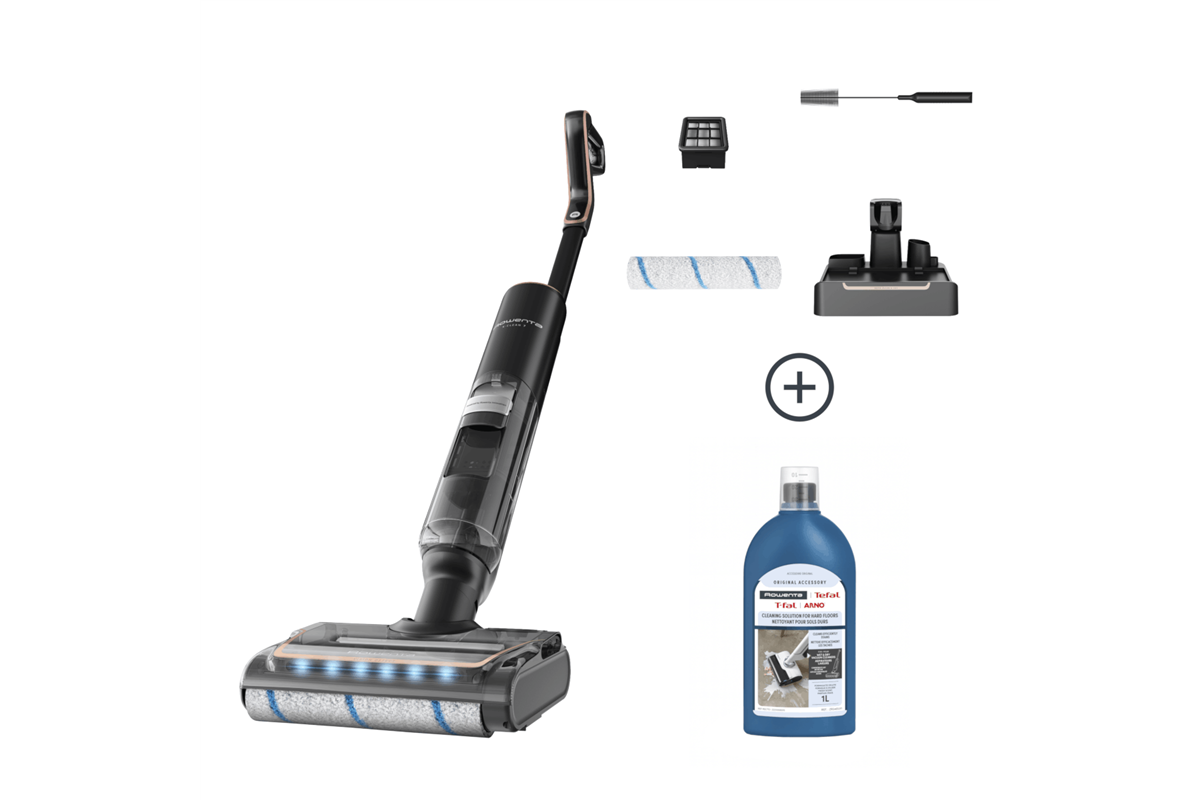 Akční set podlahová myčka Rowenta X-Clean 7 GZ5736 + čisticí prostředek na podlahy 1 l