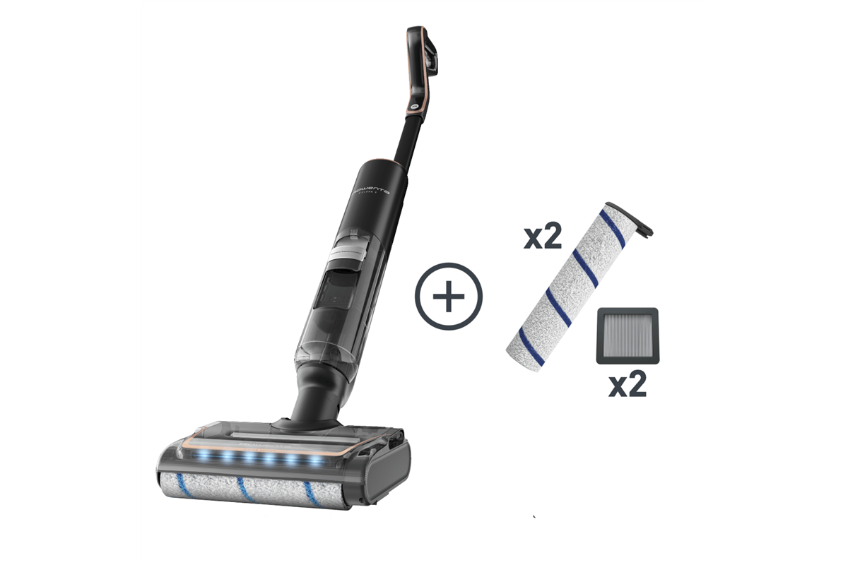Akční set podlahová myčka Rowenta X-Clean 7 GZ5736 + náhradní kartáče a omyvatelné filtry