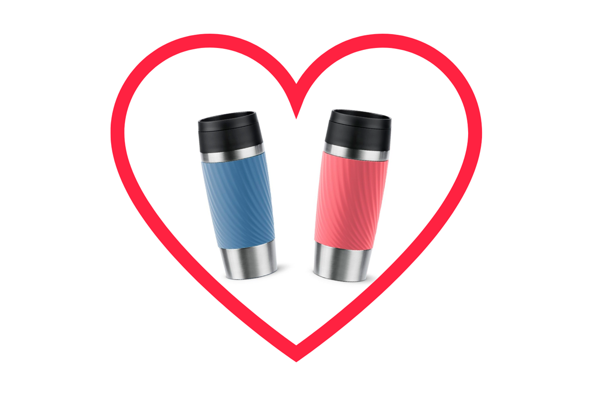 Akční set pro pár termohrnky Tefal Travel Mug Classic Twist N2024510 a N2024410