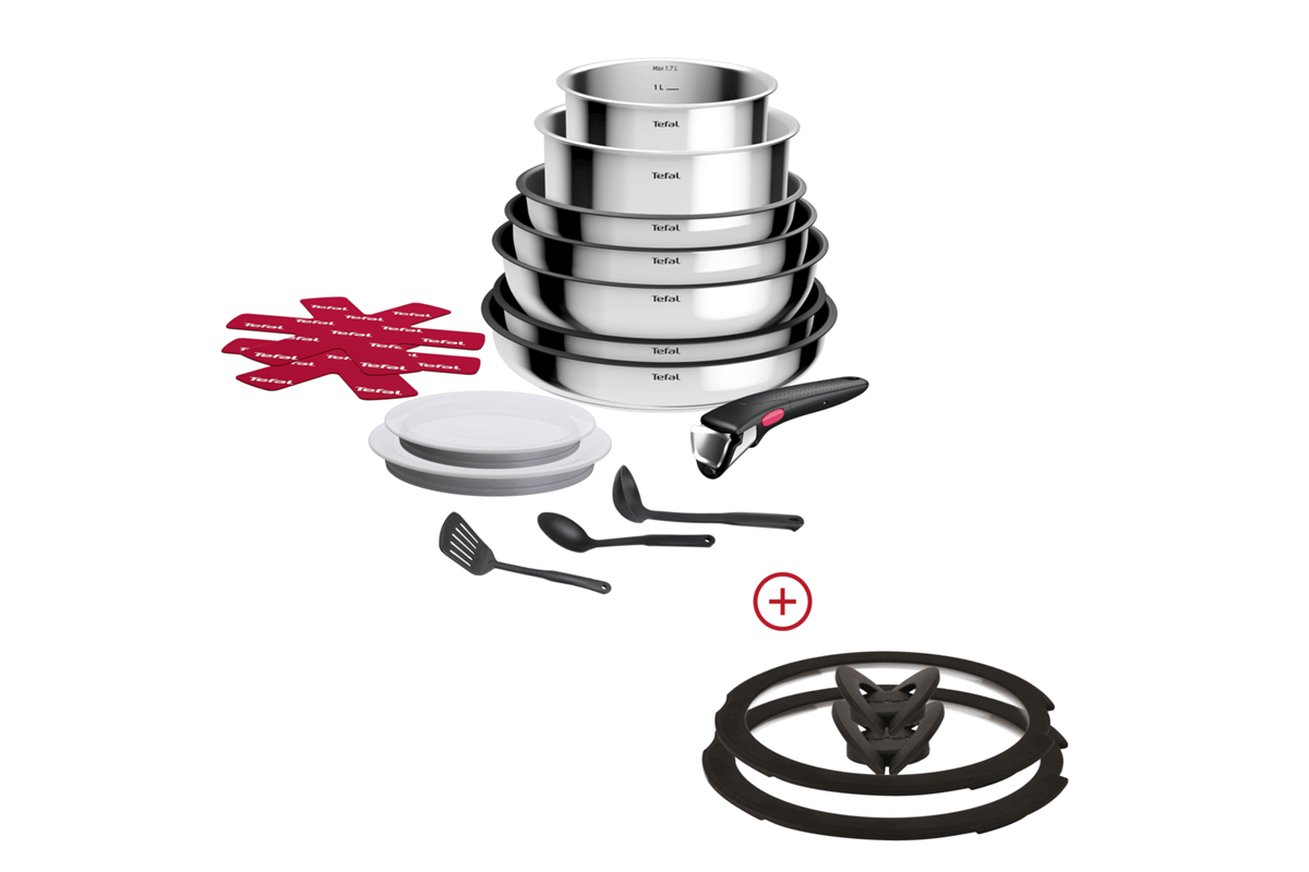 Akční set sada nádobí Tefal Ingenio Cook Eat L881SF04 + poklice 24 a 26 cm