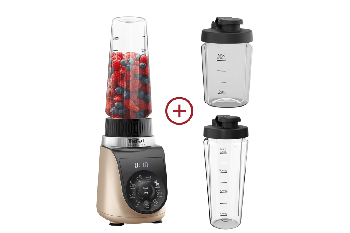Akční set stolní mixér Tefal Blend Up BL190AF0 + 2× cestovní láhev navíc (0,4 l a 0,7 l)