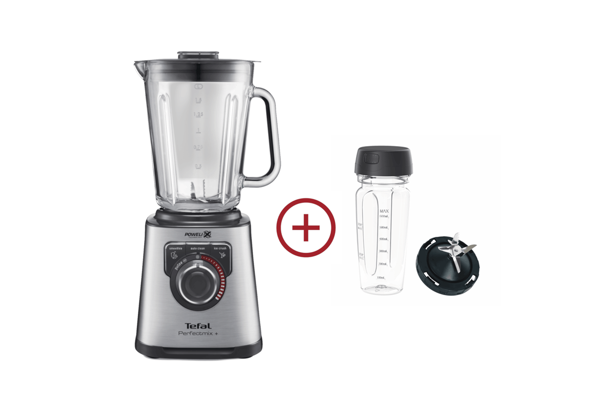 Akční set stolní mixér Tefal PerfectMix+ BL811D38 + cestovní láhev a náhradní čepele