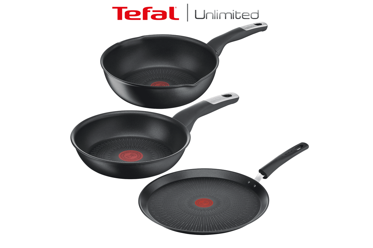 Akční set Tefal Unlimited G2550272 + G2557572 + G2553872 Single Profi