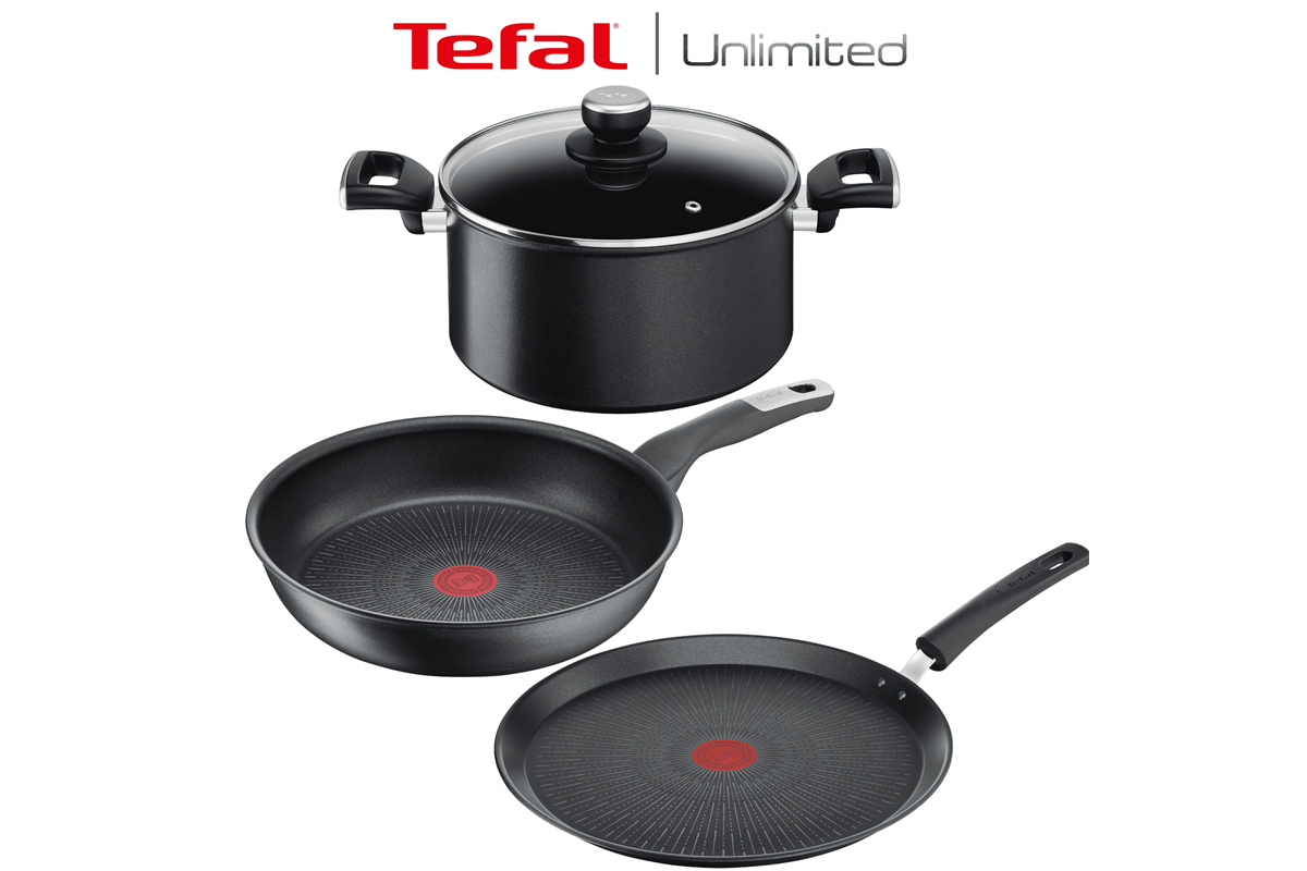 Akční set Tefal Unlimited G2554672 + G2550572 + G2553872 Pair Profi