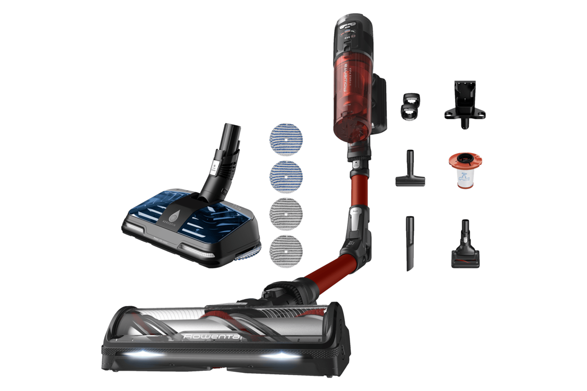 Akční set tyčový vysavač Rowenta X-Force Flex 13.60 Animal a příslušenství mopovací hlavice