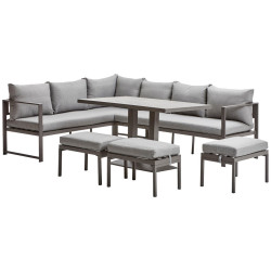 Ambia Garden ZAHRADNÍ JÍDELNÍ SET kov, textil
