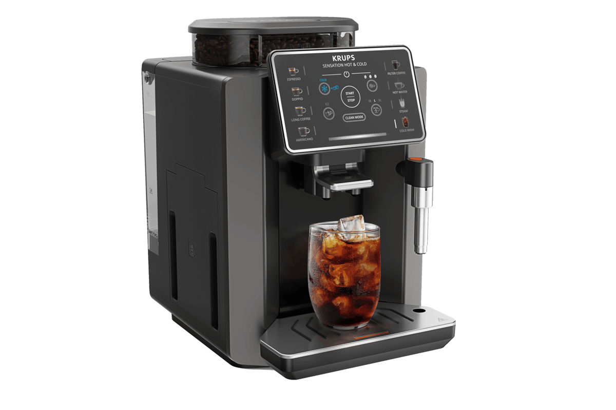 Automatický kávovar Krups Sensation Hot & Cold EA913HE0 Černý
