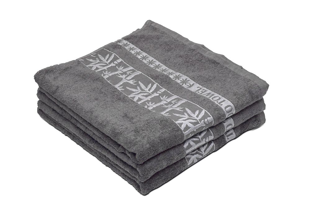 Bambusová osuška BAMBOO 70 x 140 cm šedá, 70% bambus | 30% bavlna