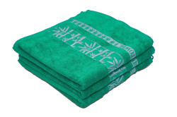 Bambusová osuška BAMBOO 70x140 cm zelená, 70% bambus | 30% bavlna