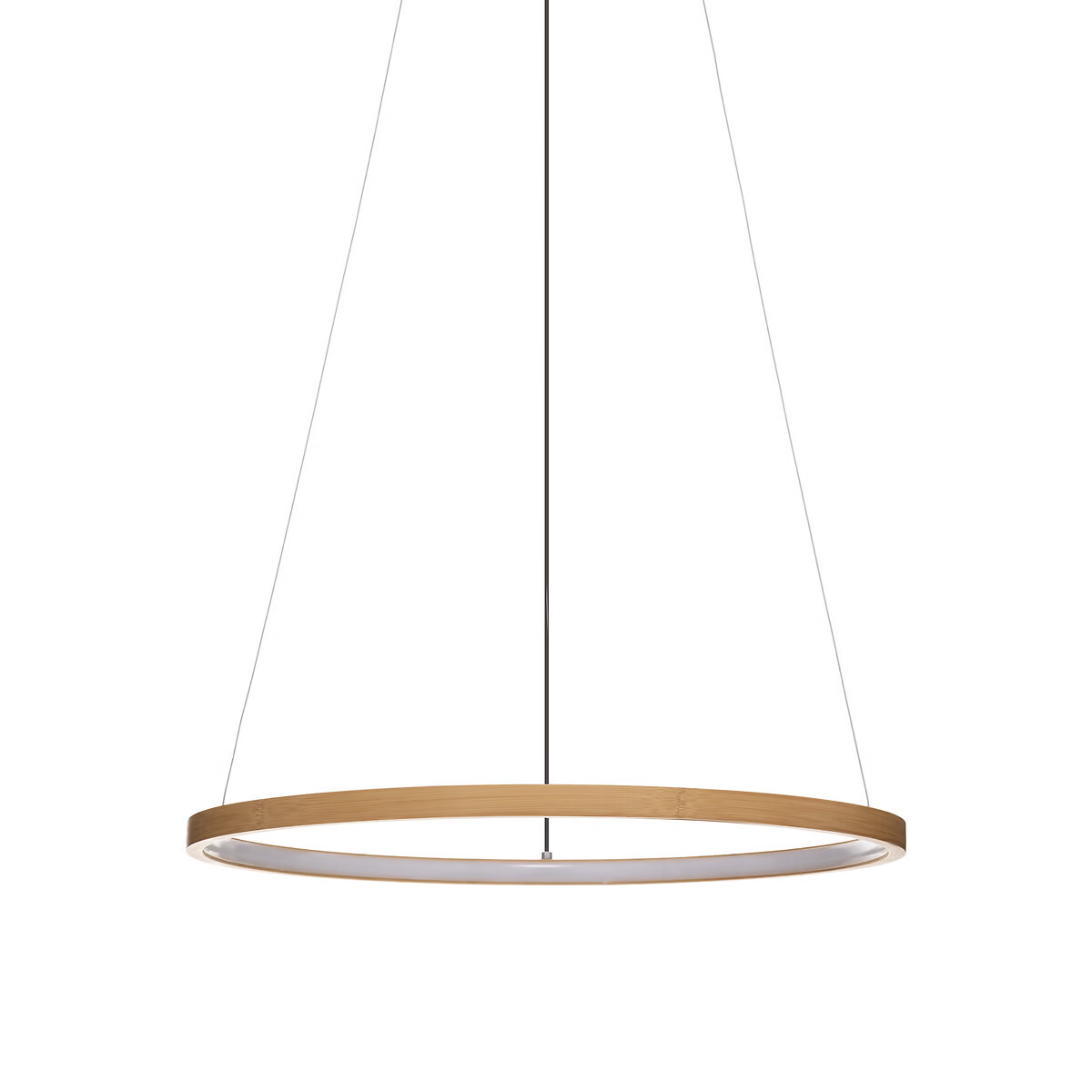 Bambusová závěsná lampa FINNO