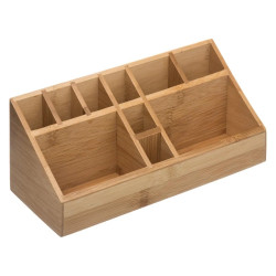 Bambusový organizér s 10 přihrádkami TRIANGLE 23x9,5 cm