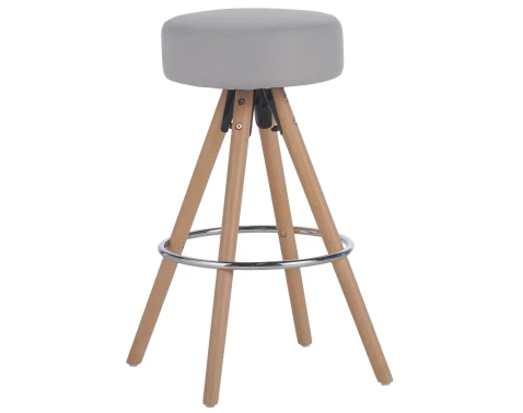 Barová stolička Helsing, světle šedá látka