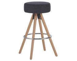 Barová stolička Helsing, antracitová látka