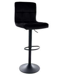 Barová židle C105 Velvet černá