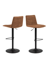 Barová židle s opěrkou, otočná, výškově nastavitelná Kimmy