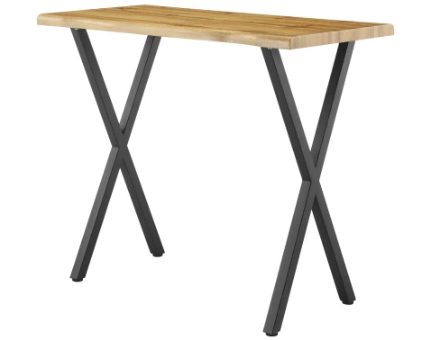 Barový stůl v zaobleném tvaru Mikkel 120x60 cm, divoký dub