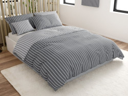 Bavlněné povlečení Caprivi šedé knoflík Rozměr povlečení: 70x90 cm, 140x200 cm