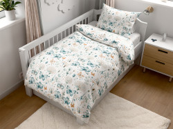 Bavlněné povlečení do postýlky Renforcé ELIVINE bílé Rozměr povlečení: 45 x 65 cm | 90 x 135 cm