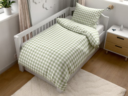 Bavlněné povlečení do postýlky Renforcé GRENTIS zelené Rozměr povlečení: 45 x 65 cm | 90 x 135 cm