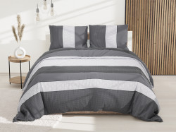 Bavlněné povlečení HUGO šedé Rozměr povlečení: 70 x 90 cm | 140 x 200 cm