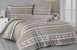 Bavlněné povlečení MANACOR hnědé Rozměr povlečení: 70 x 90 cm | 140 x 200 cm