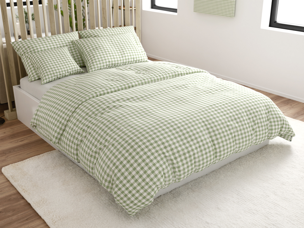 Bavlněné povlečení Renforcé GRENTIS zelené Rozměr povlečení: 70 x 90 cm | 140 x 200 cm