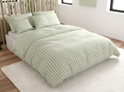 Bavlněné povlečení Renforcé GRENTIS zelené Rozměr povlečení: 70 x 90 cm | 140 x 200 cm