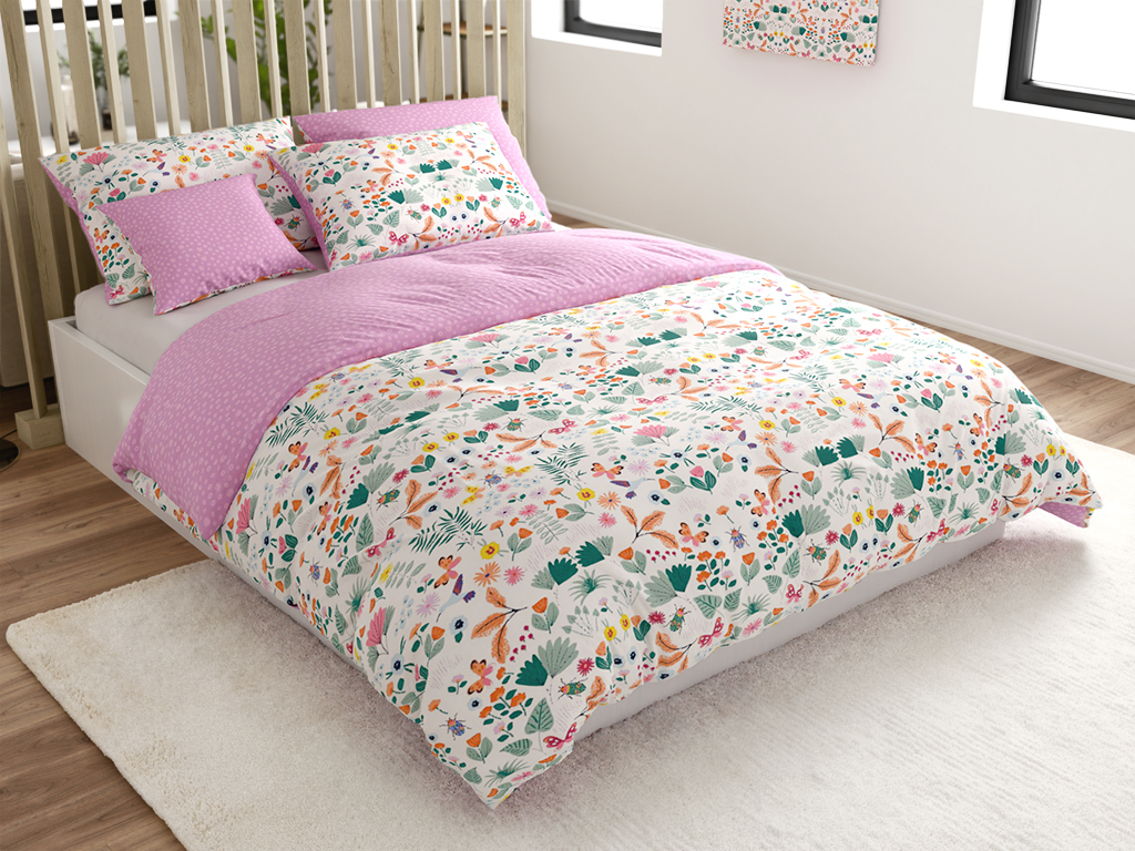 Bavlněné povlečení Renforcé LUNETTA růžové Rozměr povlečení: 70 x 90 cm | 140 x 200 cm