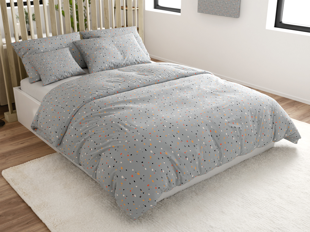 Bavlněné povlečení Renforcé PINTURA šedé Rozměr povlečení: 70 x 90 cm | 140 x 200 cm