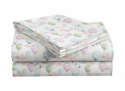Bavlněné prostěradlo do dětské postýlky BALUNEA bílé 110x160 cm