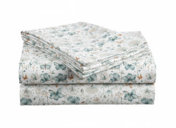 Bavlněné prostěradlo do dětské postýlky ELIVINE bílé 110x160 cm