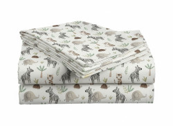 Bavlněné prostěradlo do dětské postýlky JUNGARI krémové 110x160 cm