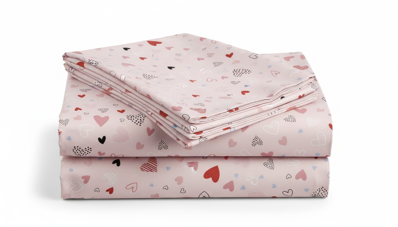 Bavlněné prostěradlo do dětské postýlky LOVITA růžové 110x160 cm
