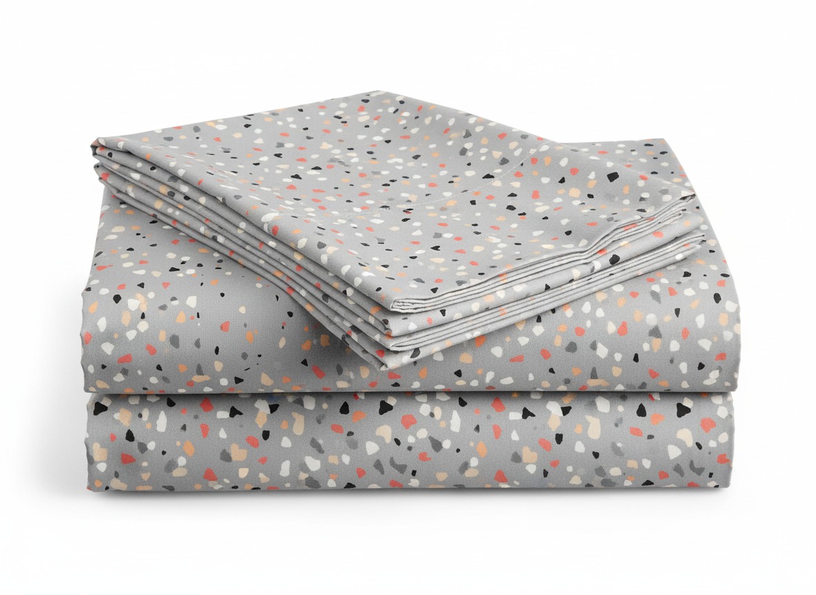 Bavlněné prostěradlo do dětské postýlky PINTURA šedé 110x160 cm